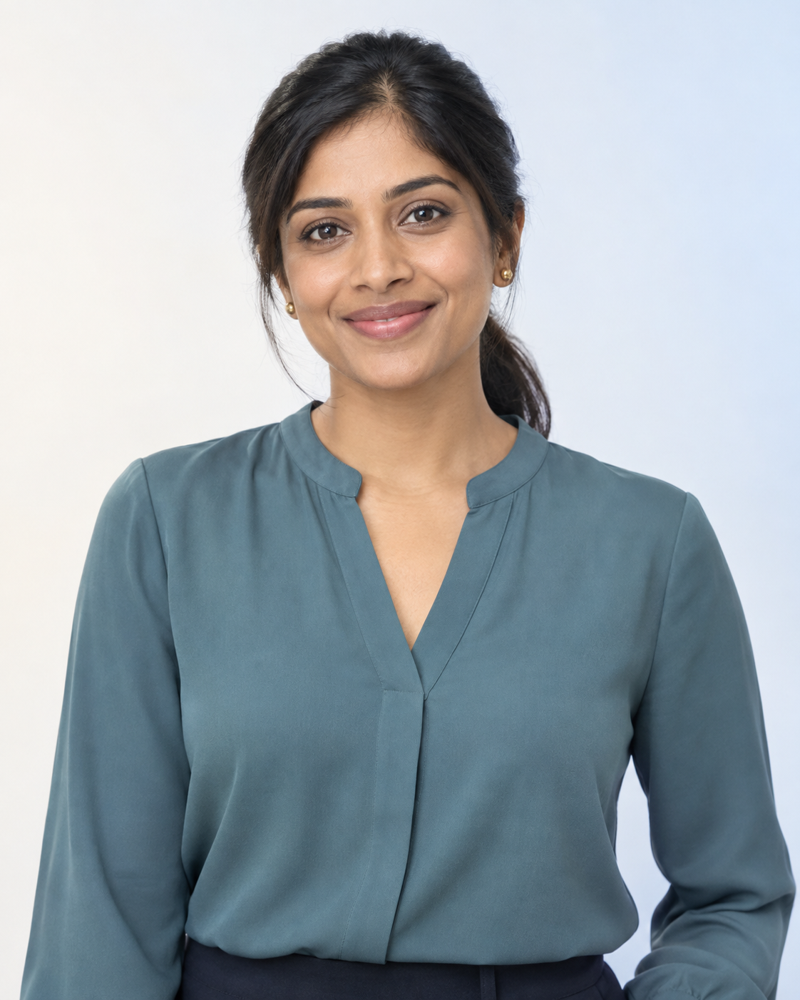 Priya, an included fictional Sales Desk catalogue character