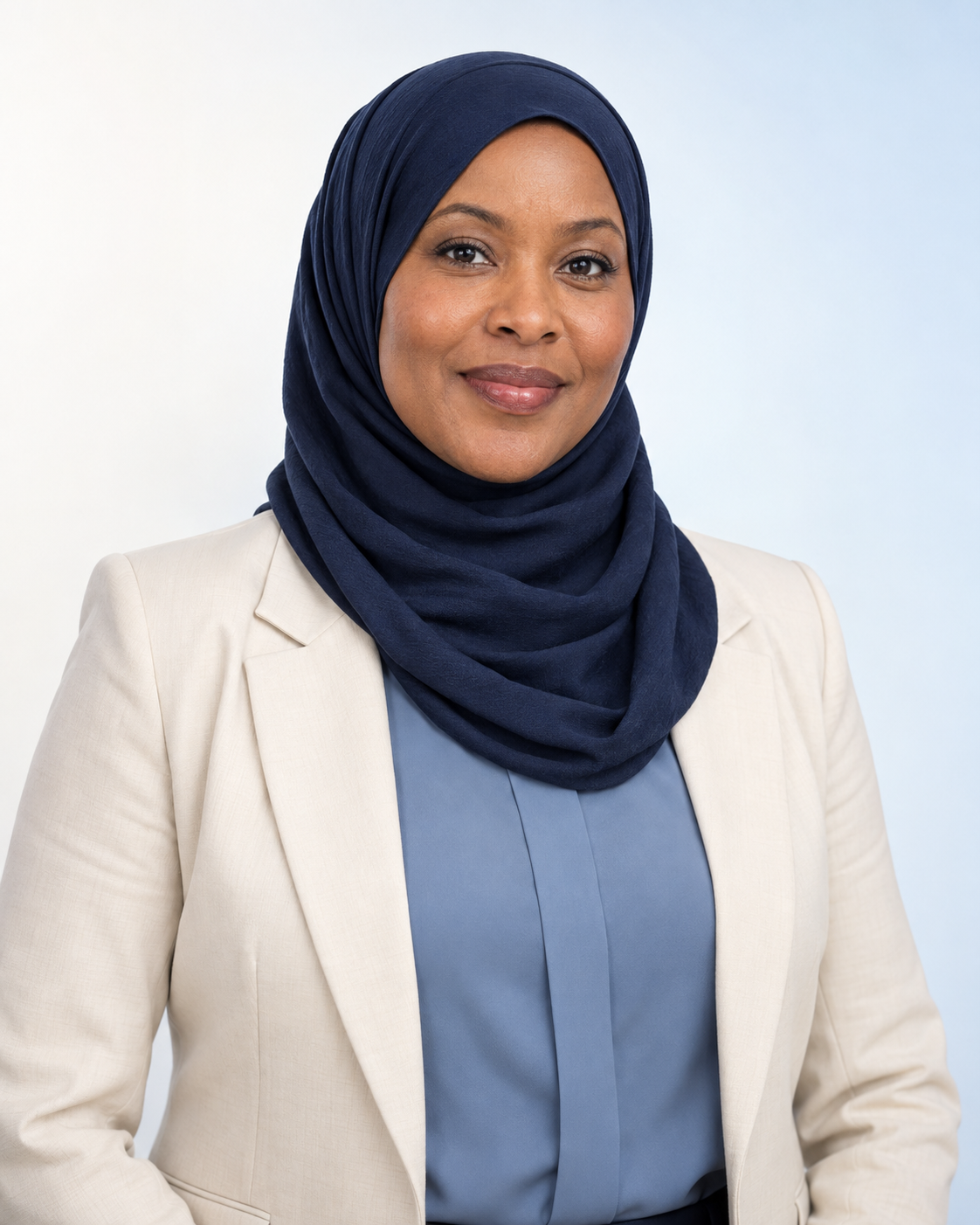 Amina, an included fictional Sales Desk catalogue character